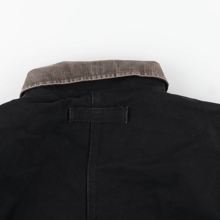 Dickies Traditional Coat-Type Padded Duck Work Jacket, Men's Size XL (approx.) cotton black type Vintage Second Hand