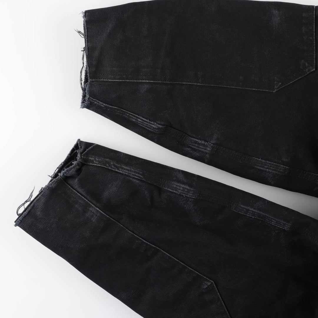 Dickies Traditional Coat-Type Padded Duck Work Jacket, Men's Size XL (approx.) cotton black type Vintage Second Hand