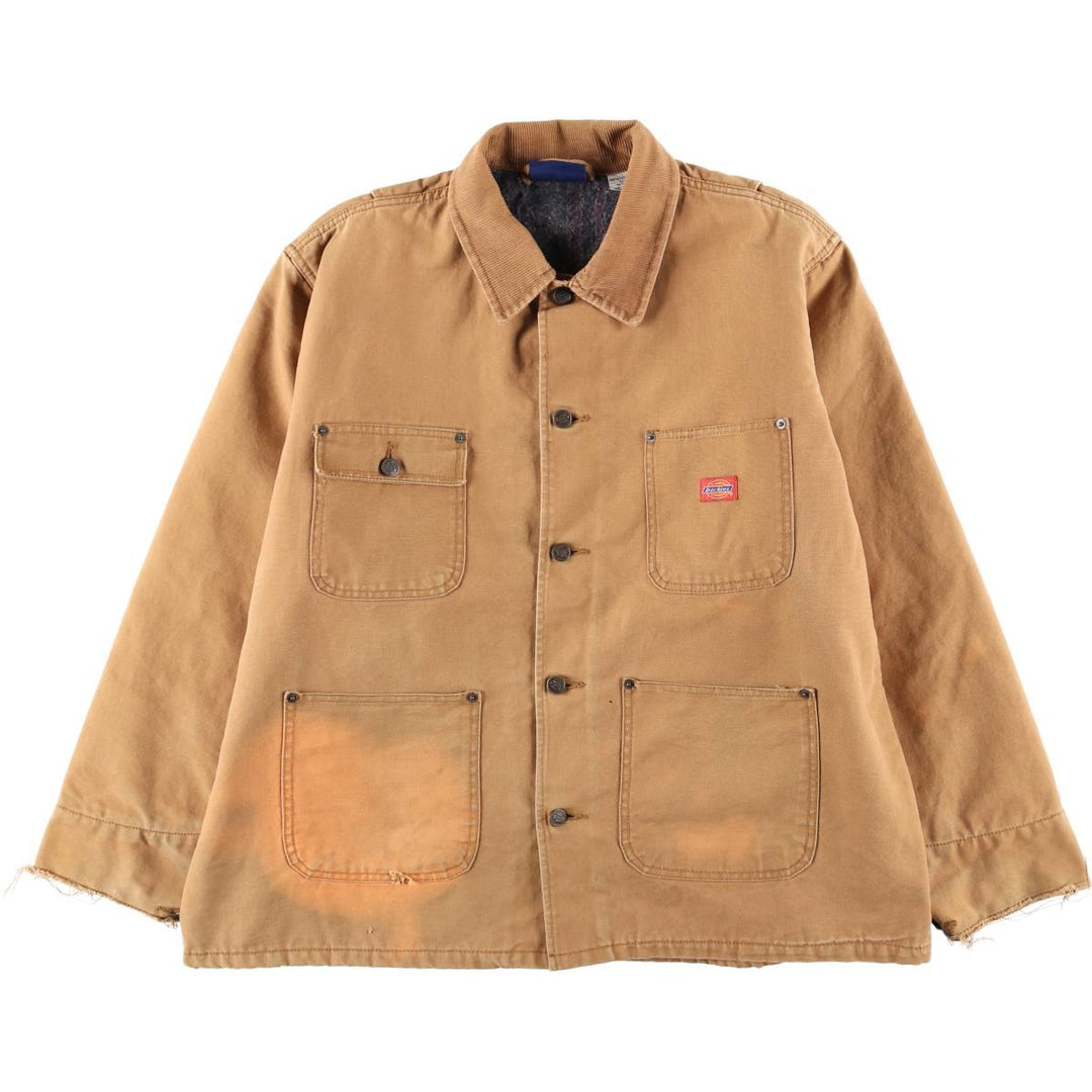 Dickies Michigan Chore Coat Type Padded Duck Work Jacket Men's XL Equivalent cotton brown type Vintage Second Hand