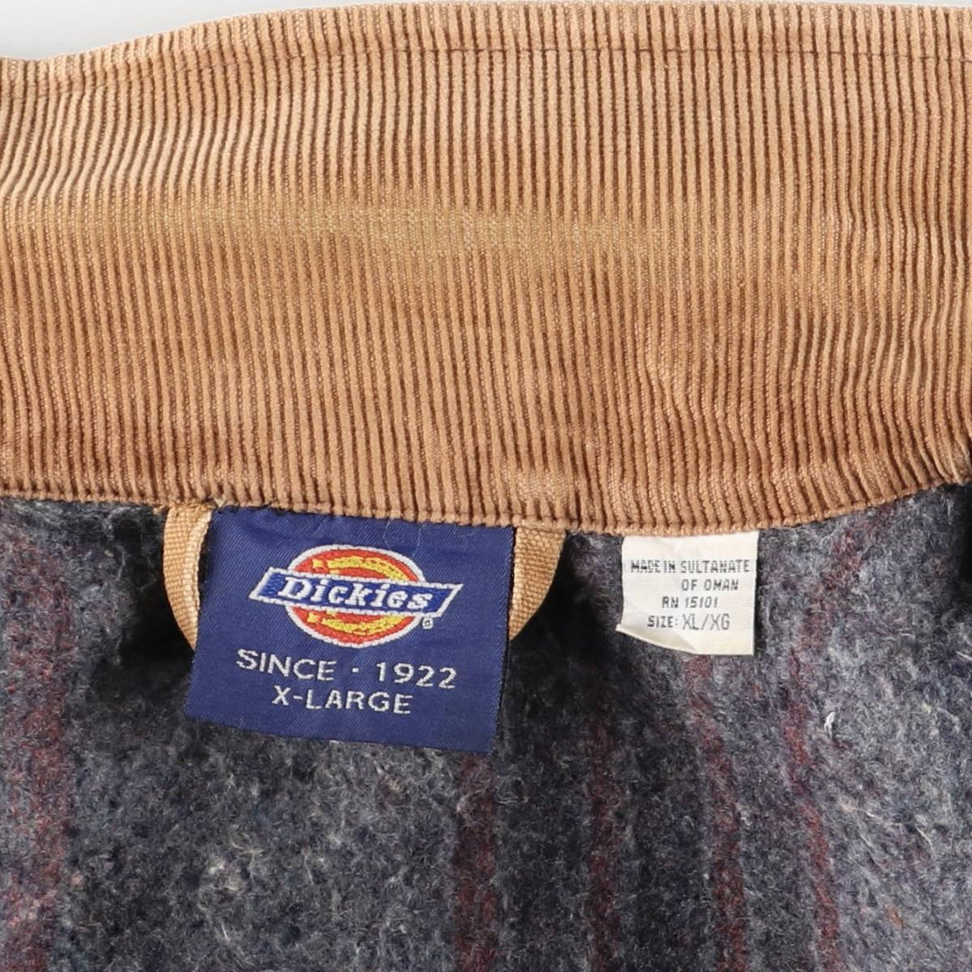 Dickies Michigan Chore Coat Type Padded Duck Work Jacket Men's XL Equivalent cotton brown type Vintage Second Hand