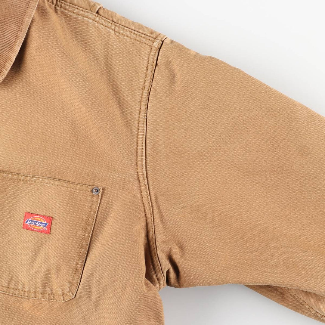 Dickies Michigan Chore Coat Type Padded Duck Work Jacket Men's XL Equivalent cotton brown type Vintage Second Hand