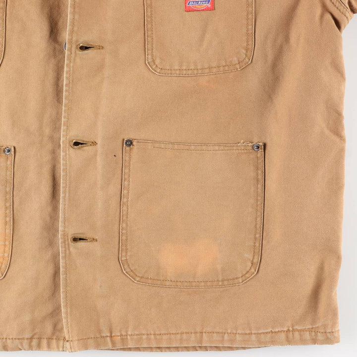 Dickies Michigan Chore Coat Type Padded Duck Work Jacket Men's XL Equivalent cotton brown type Vintage Second Hand