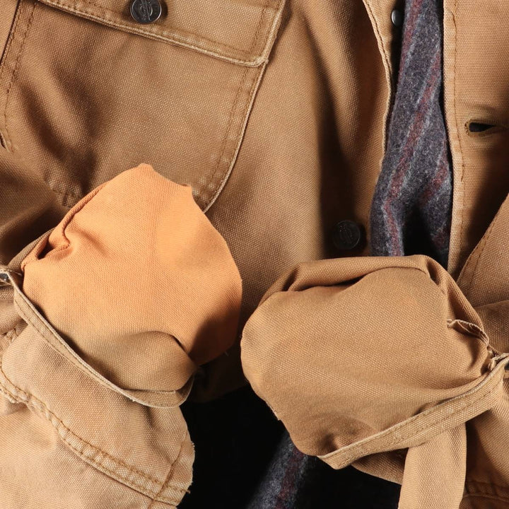 Dickies Michigan Chore Coat Type Padded Duck Work Jacket Men's XL Equivalent cotton brown type Vintage Second Hand