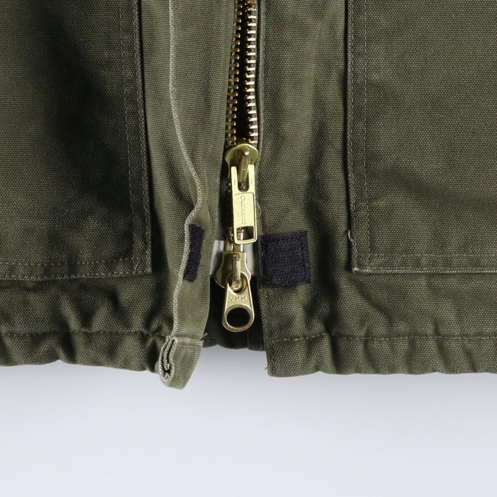 2000'S Carhartt Traditional Coat Duck Work Jacket, Women's Size XL (approx.) cotton Khaki type Vintage Second Hand