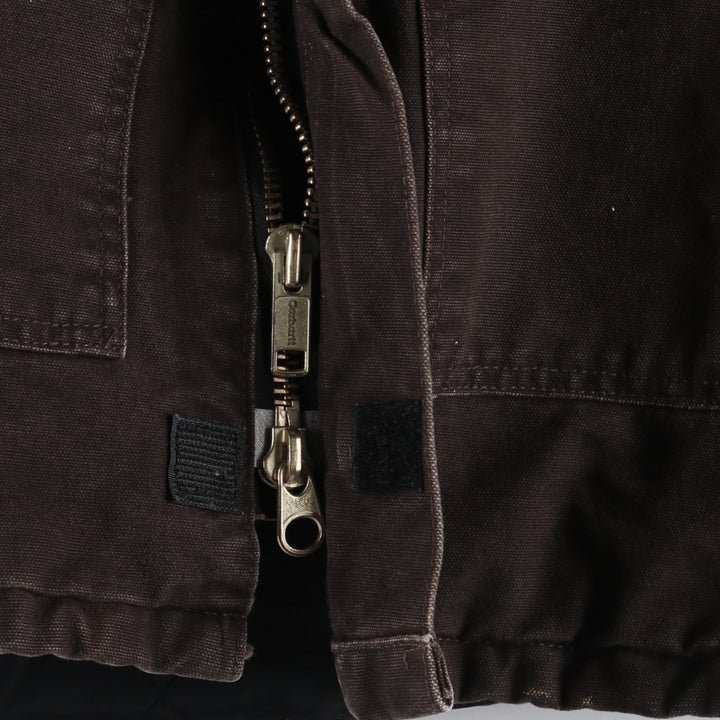 Carhartt Traditional Coat, Hooded, Padded, Duck Work Jacket, Men's XXL (approx.) cotton brown type Vintage Second Hand