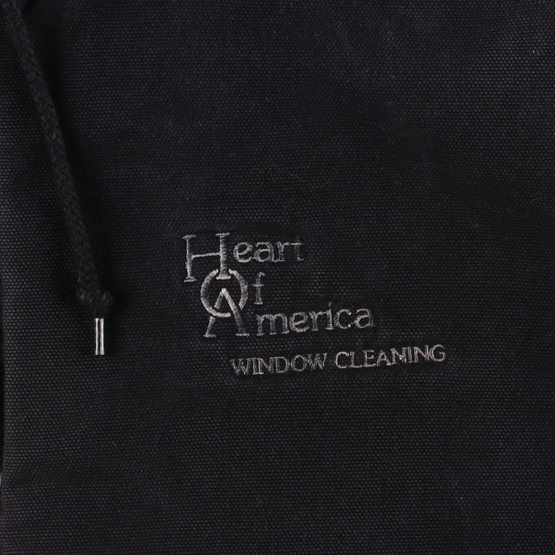 Dickies Heart of America Window Cleaning Advertising Padded Duck Full-Zip Hoodie (Men's Size L) cotton black type Vintage Second Hand