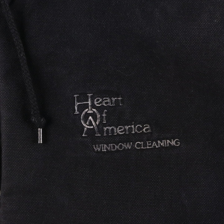 Dickies Heart of America Window Cleaning Advertising Padded Duck Full-Zip Hoodie (Men's Size L) cotton black type Vintage Second Hand