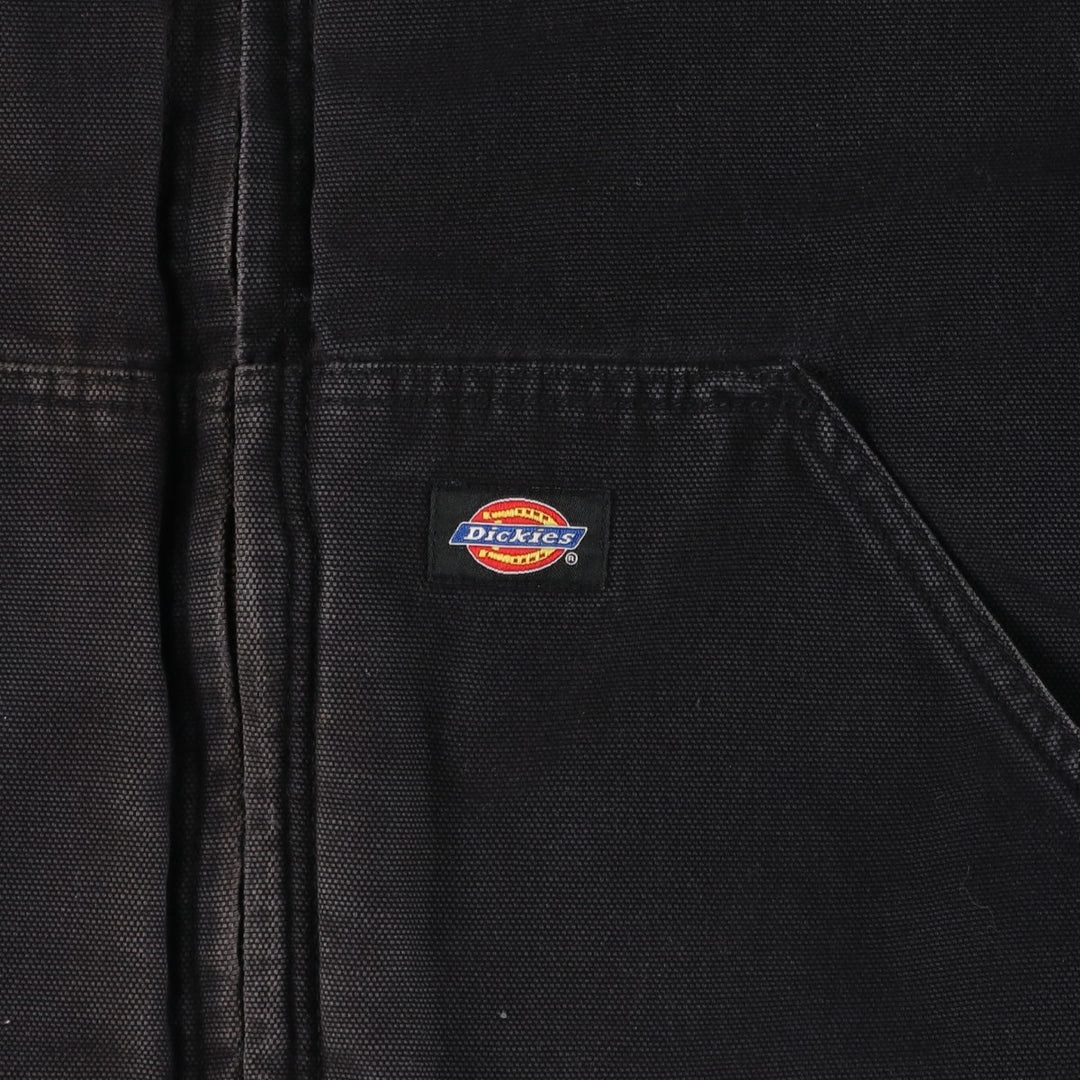 Dickies Heart of America Window Cleaning Advertising Padded Duck Full-Zip Hoodie (Men's Size L) cotton black type Vintage Second Hand