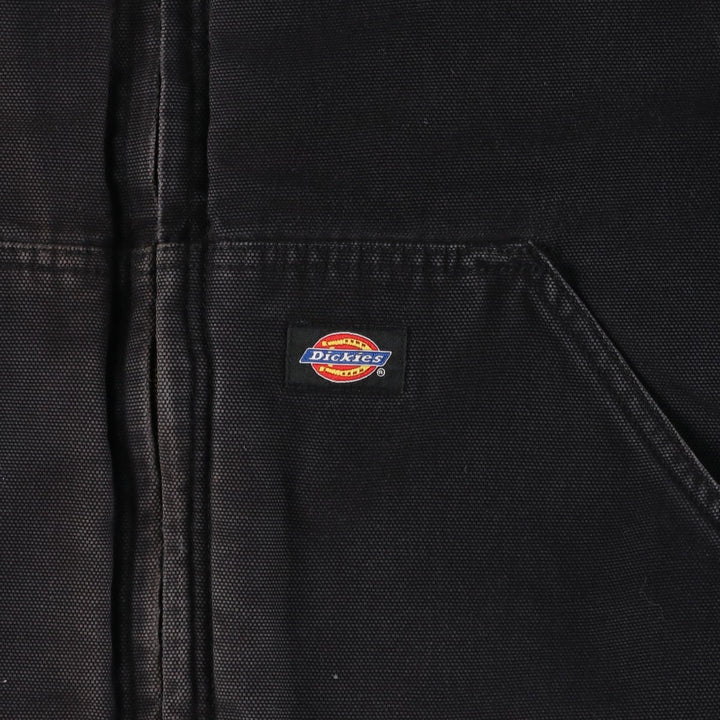 Dickies Heart of America Window Cleaning Advertising Padded Duck Full-Zip Hoodie (Men's Size L) cotton black type Vintage Second Hand
