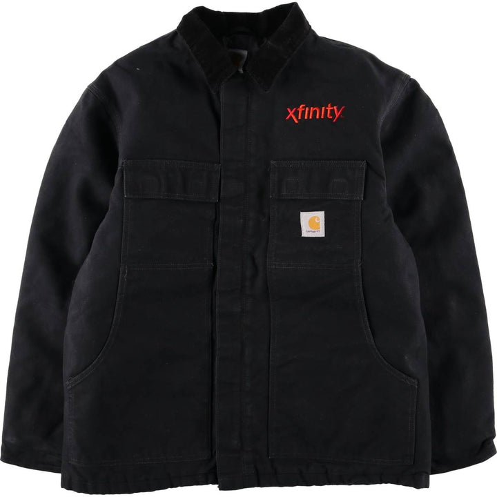 Carhartt Traditional Padded Duck Work Jacket, Men's Size L cotton black type Vintage Second Hand
