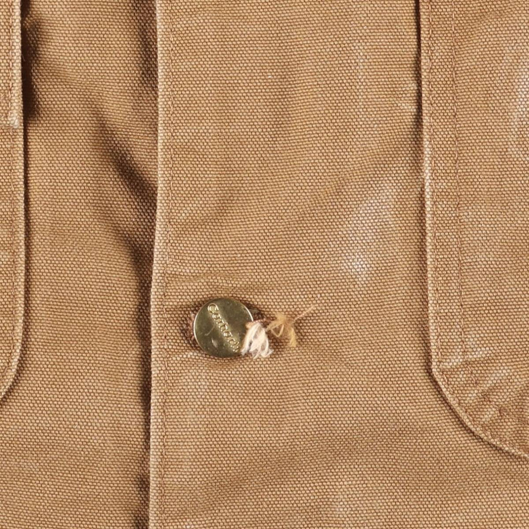 Carhartt Michigan Chore Coat, Padded Duck Coverall, Men's XL cotton brown type Vintage Second Hand