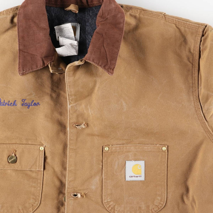 Carhartt Michigan Chore Coat, Padded Duck Coverall, Men's XL cotton brown type Vintage Second Hand