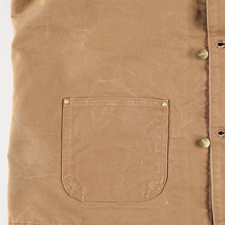 Carhartt Michigan Chore Coat, Padded Duck Coverall, Men's XL cotton brown type Vintage Second Hand