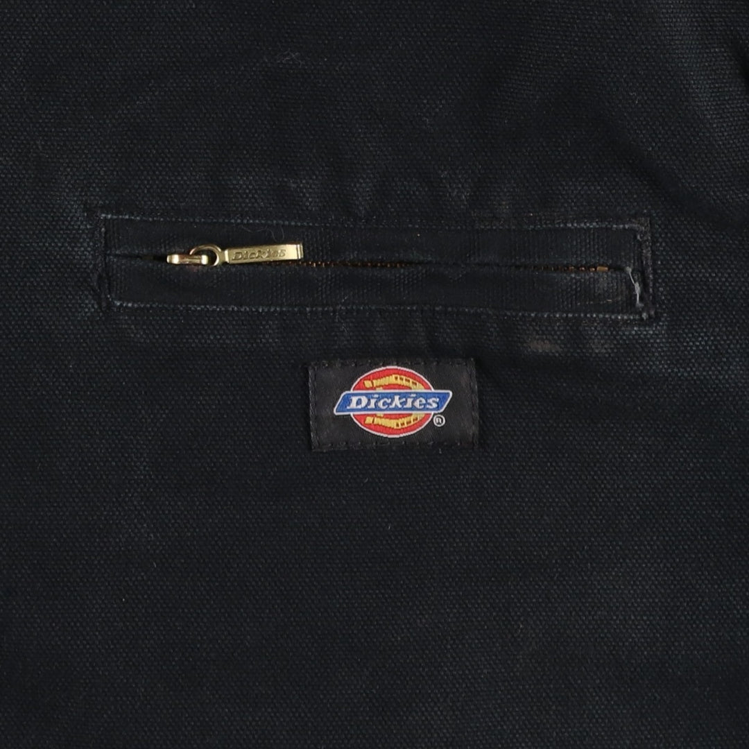 Dickies padded duck work jacket, men's size L (approx.) cotton black type Vintage Second Hand