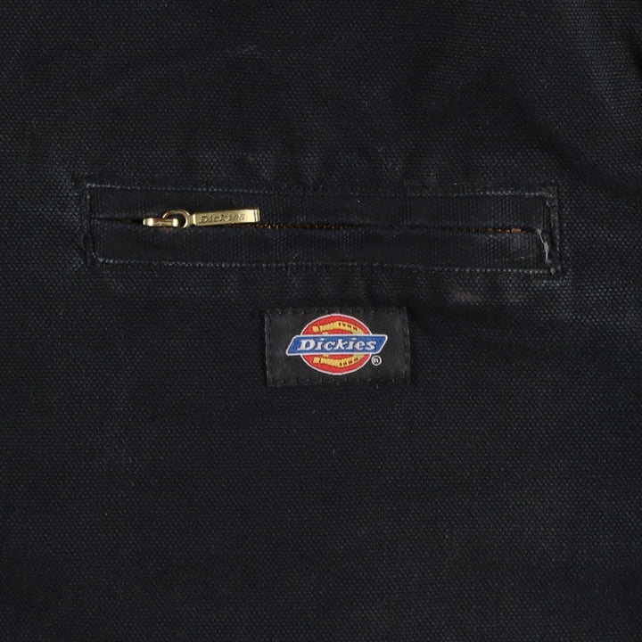 Dickies padded duck work jacket, men's size L (approx.) cotton black type Vintage Second Hand