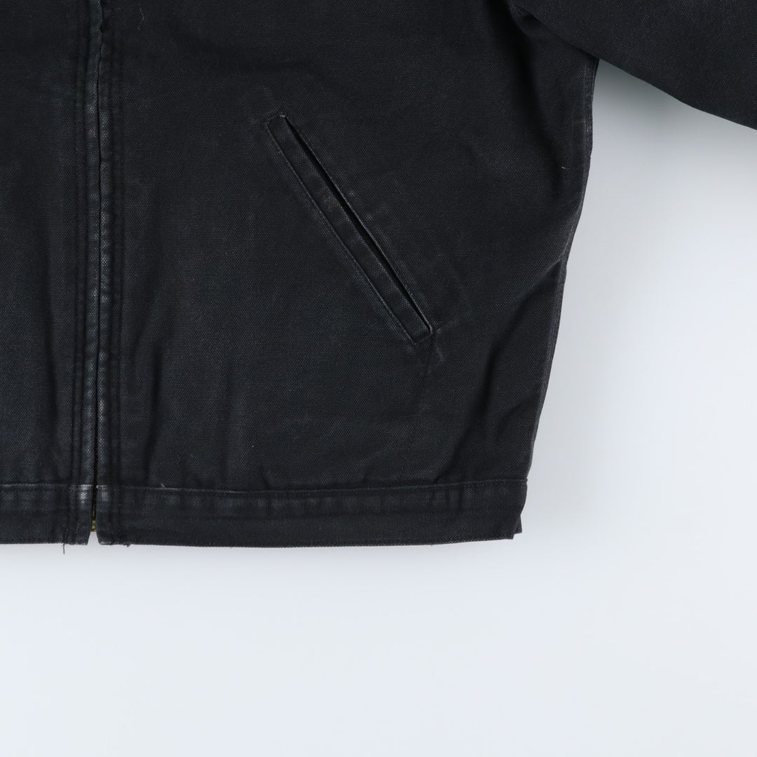 Dickies padded duck work jacket, men's size L (approx.) cotton black type Vintage Second Hand