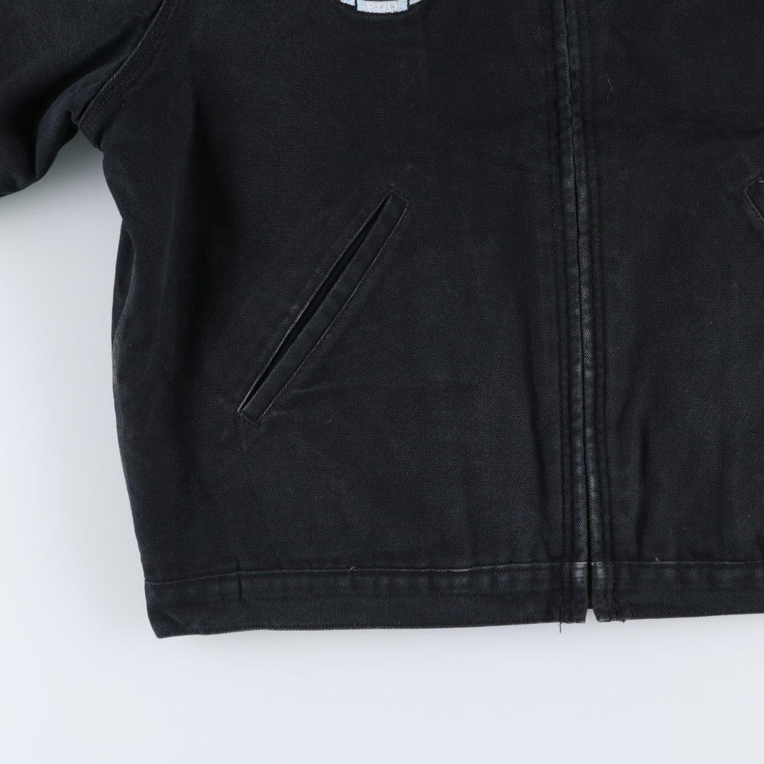 Dickies padded duck work jacket, men's size L (approx.) cotton black type Vintage Second Hand