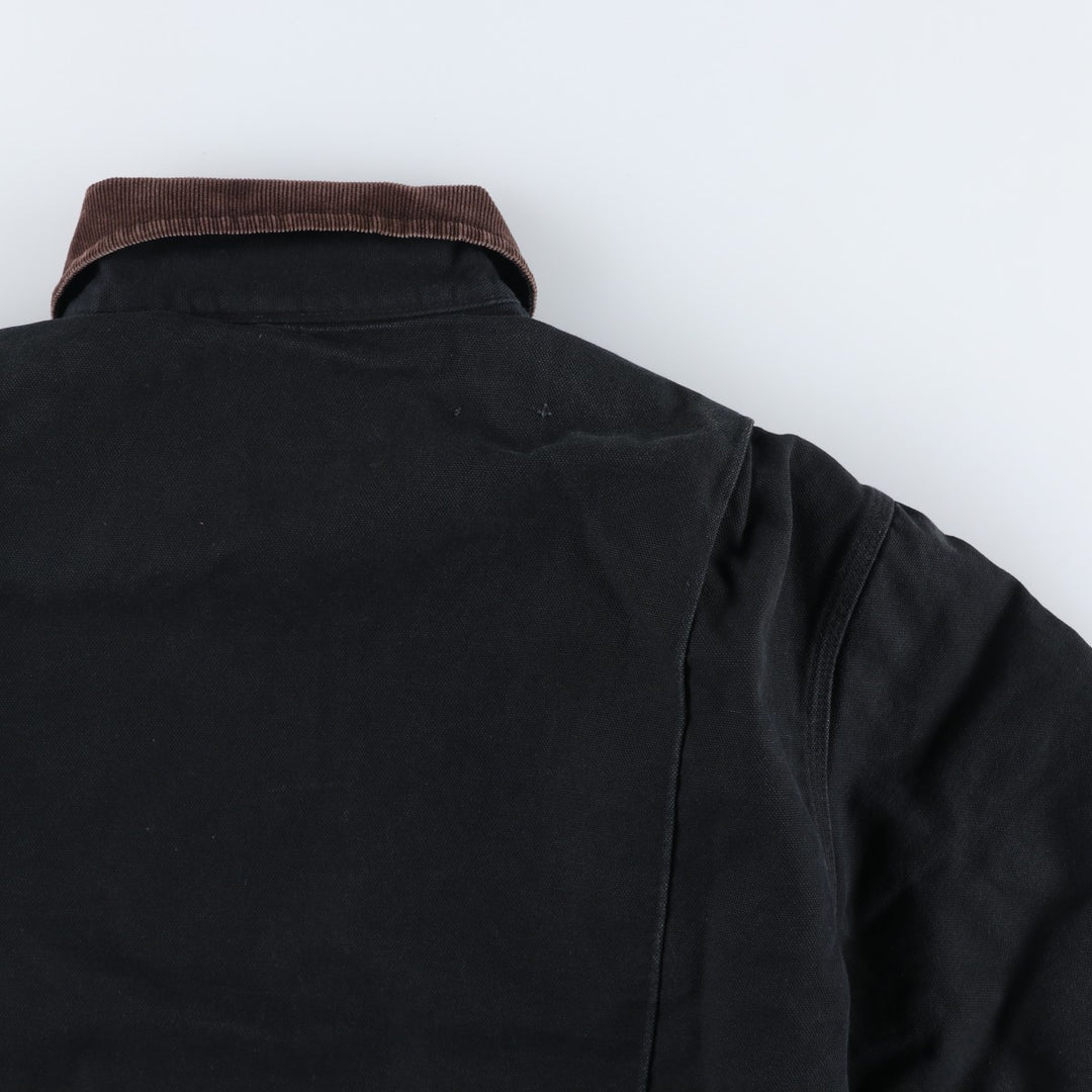 Dickies padded duck work jacket, men's size L (approx.) cotton black type Vintage Second Hand