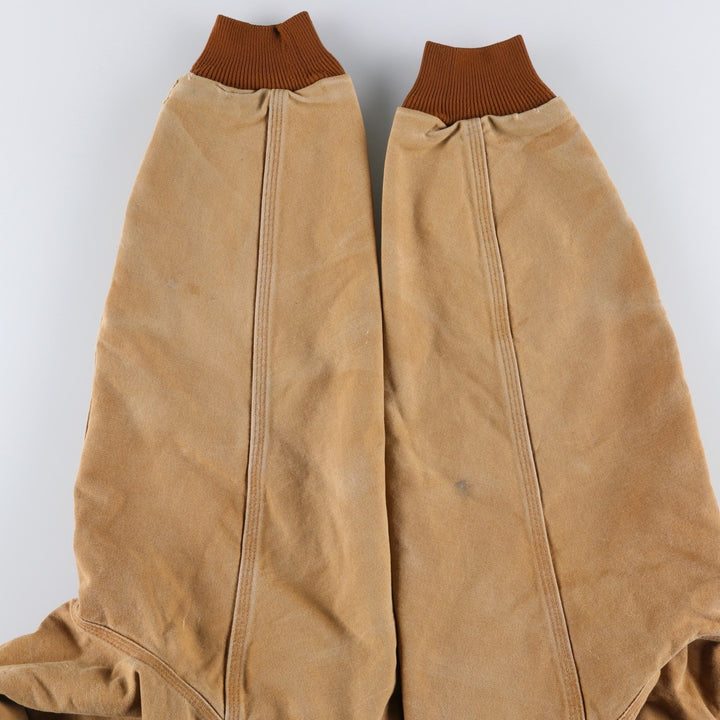 Carhartt Active Jacket, Padded Duck Full-Zip Hoodie, Men's XXL cotton beige type brown Vintage Second Hand