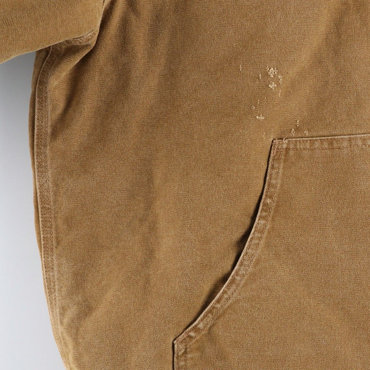 Carhartt Active Jacket, Padded Duck Full-Zip Hoodie, Men's Size L cotton beige type brown Vintage Second Hand