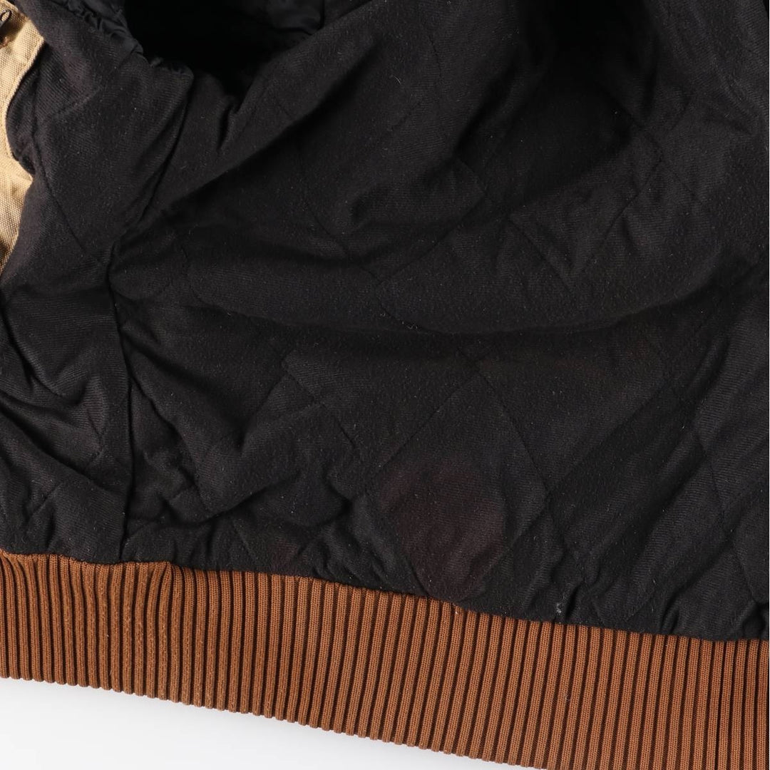 Carhartt Active Jacket, Padded Duck Full-Zip Hoodie, Men's Size Medium cotton brown type Vintage Second Hand