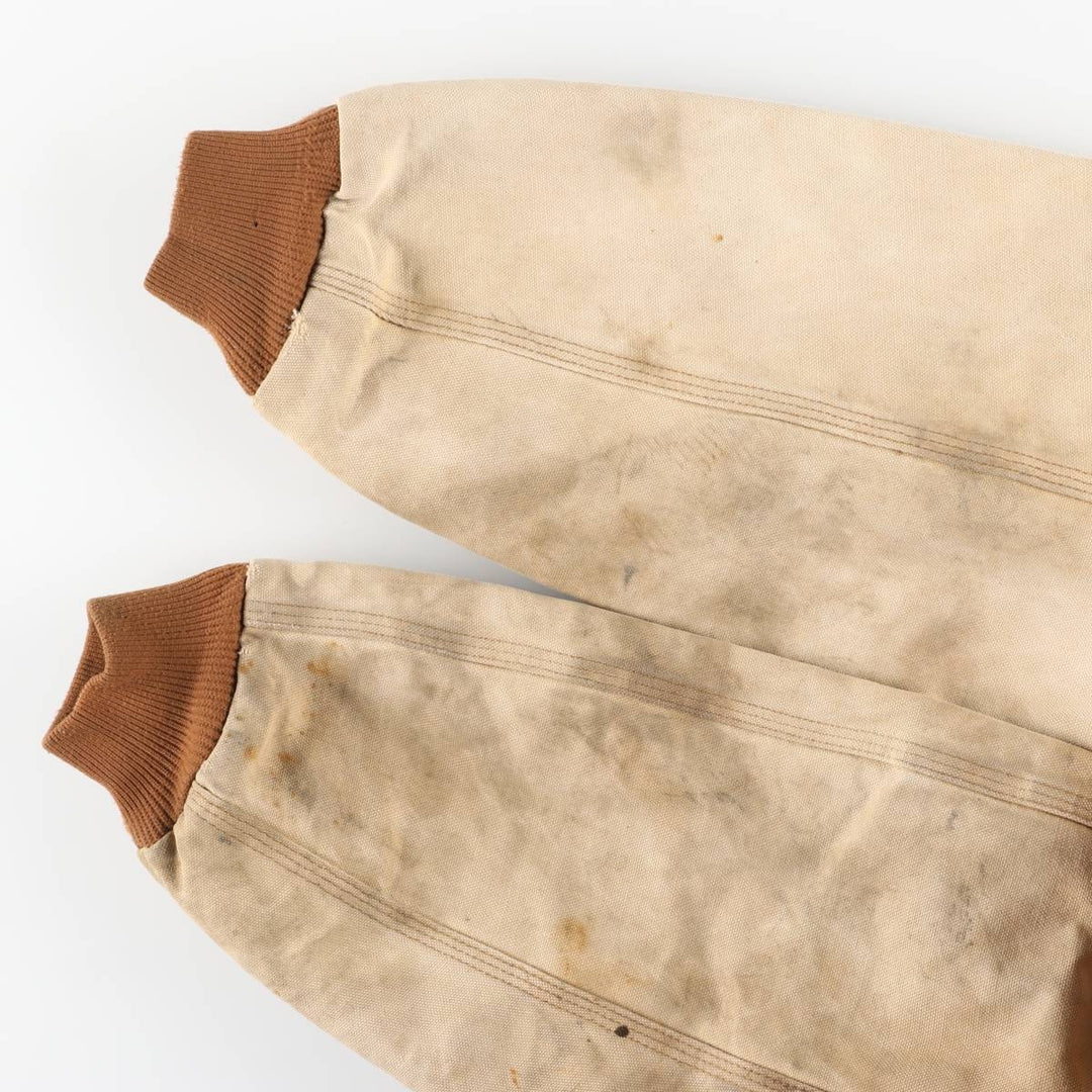 Carhartt Active Jacket, Padded Duck Full-Zip Hoodie, Men's Size Medium cotton brown type Vintage Second Hand