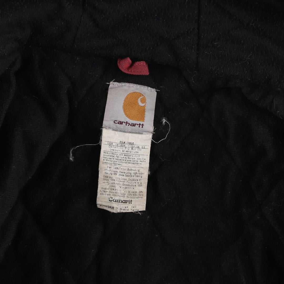 Carhartt Active Jacket Accu-Steel Advertising Insulated Duck Full-Zip Hoodie Men's XL Equivalent cotton red type Vintage Second Hand