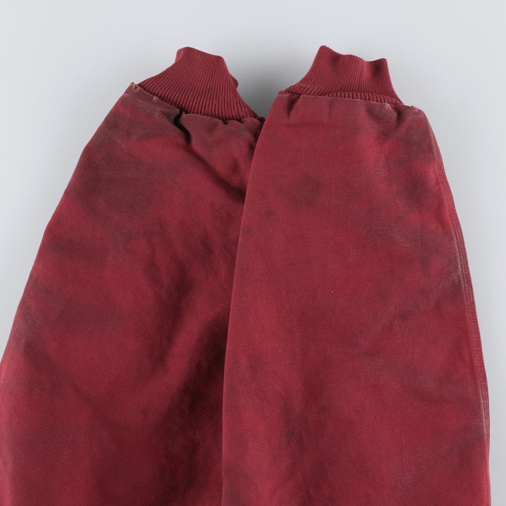 Carhartt Active Jacket Accu-Steel Advertising Insulated Duck Full-Zip Hoodie Men's XL Equivalent cotton red type Vintage Second Hand