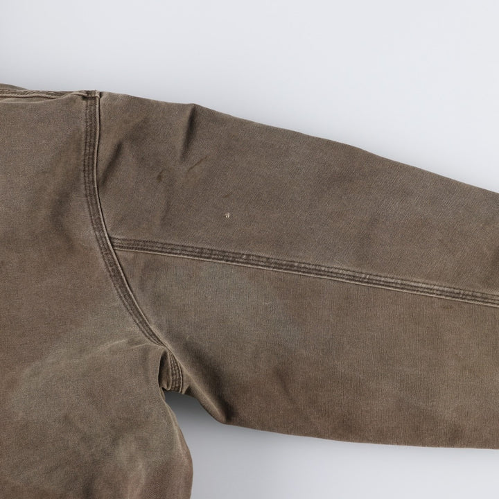 00'S Carhartt Active Jacket Duck Full Zip Hoodie Men's XXL cotton brown type Vintage Second Hand