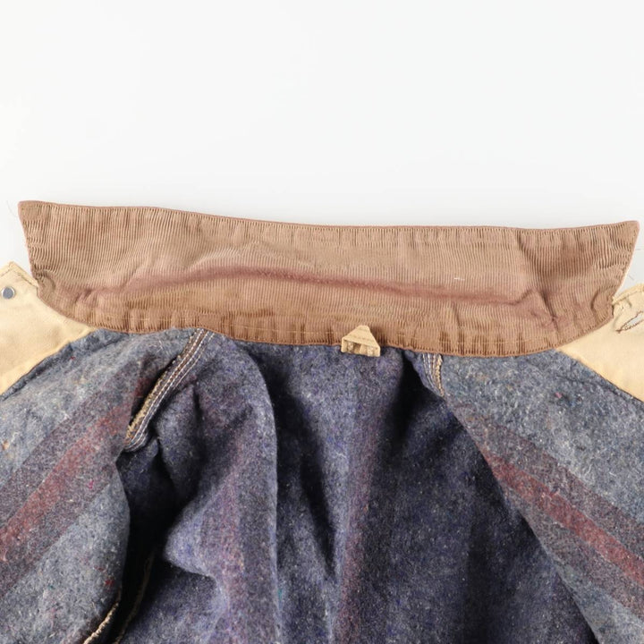 Carhartt Michigan Chore Coat Duck Coverall Men's L size unclear brown type Vintage Second Hand