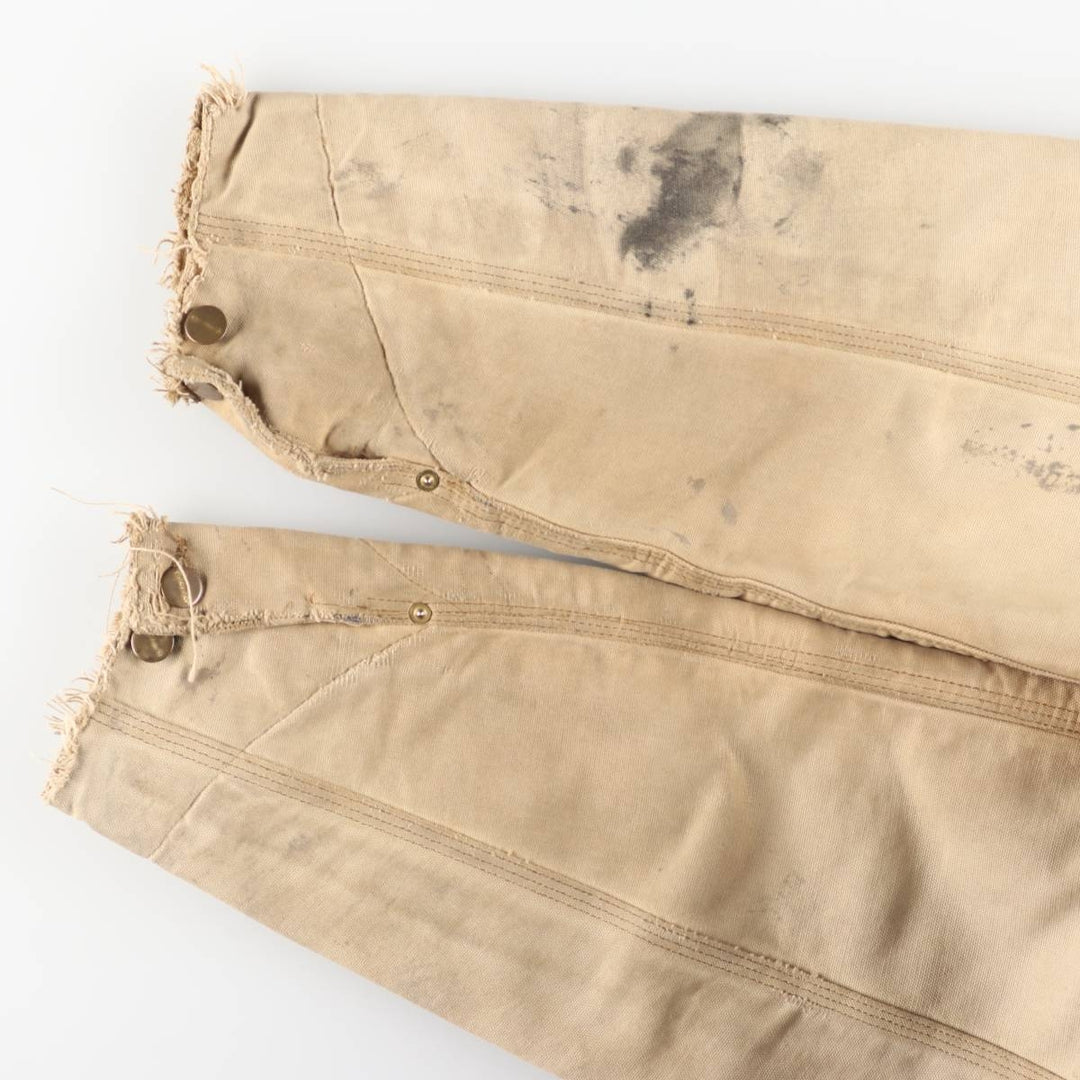 Carhartt Michigan Chore Coat Duck Coverall Men's L size unclear brown type Vintage Second Hand