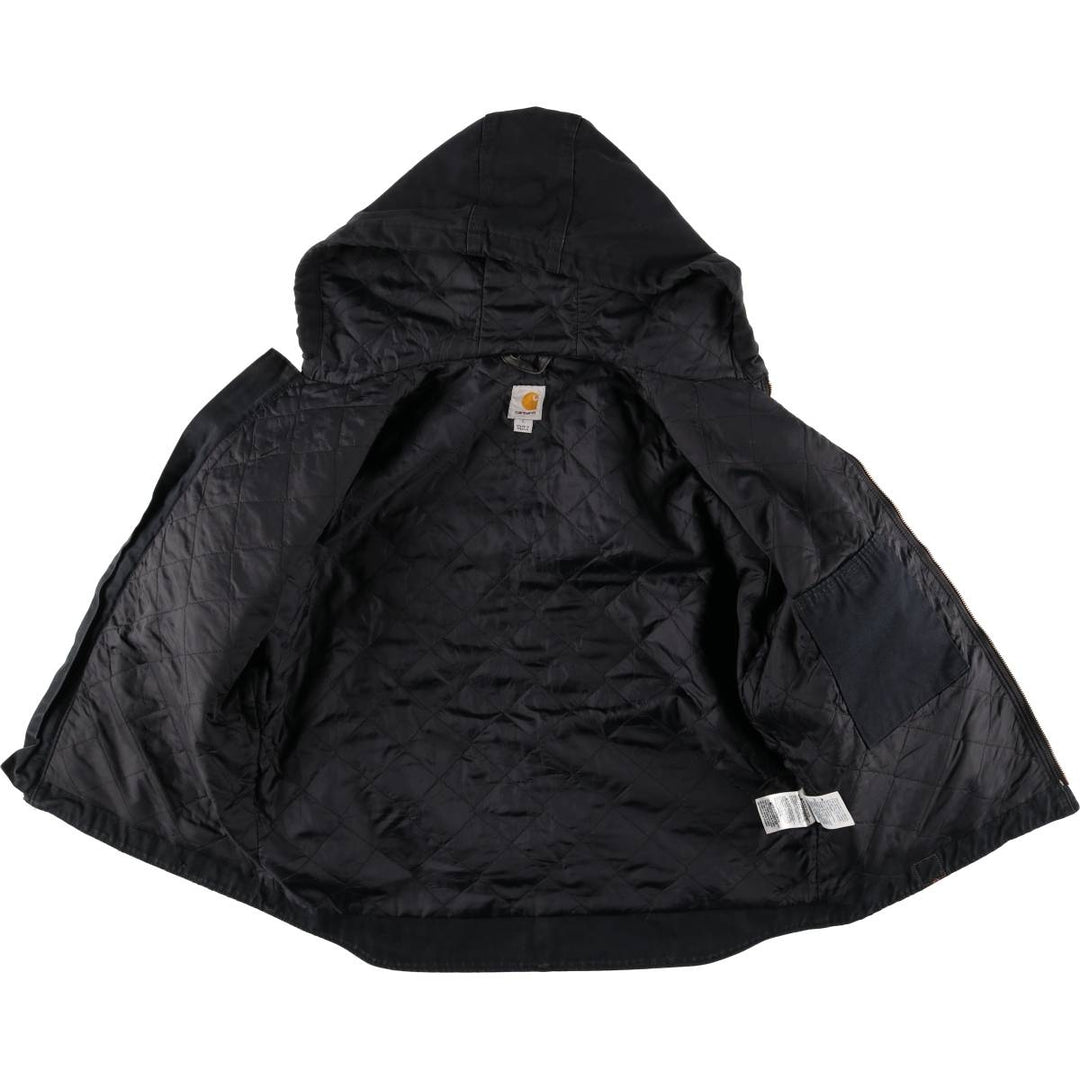 Carhartt Padded Duck Full Zip Hoodie, Men's Size L cotton black type Vintage Second Hand