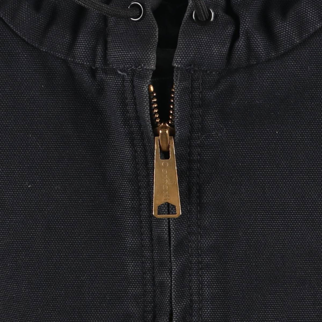 Carhartt Padded Duck Full Zip Hoodie, Men's Size L cotton black type Vintage Second Hand