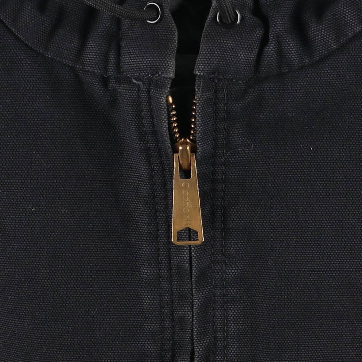 Carhartt Padded Duck Full Zip Hoodie, Men's Size L cotton black type Vintage Second Hand