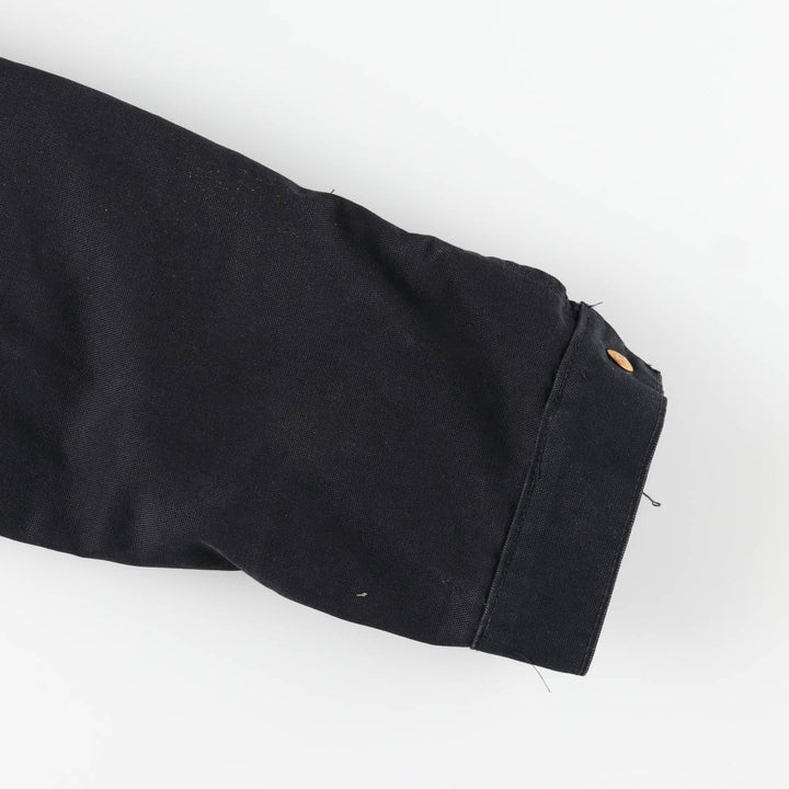 Carhartt Padded Duck Full Zip Hoodie, Men's Size L cotton black type Vintage Second Hand