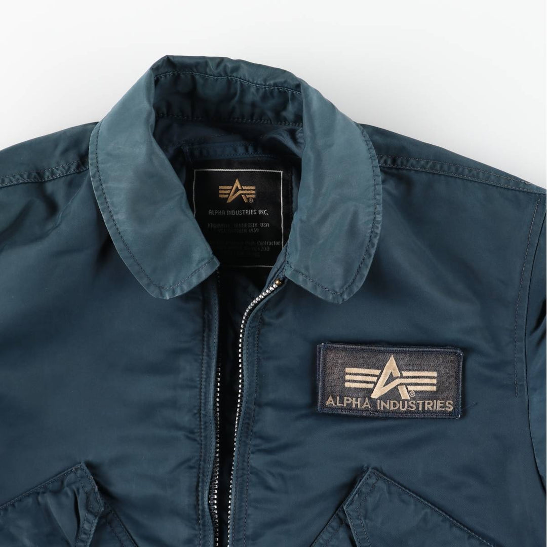 Civilian Alpha CWU-45 Nylon green type Vintage Second Hand