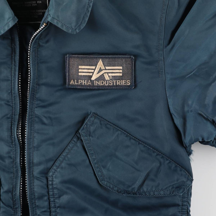 Civilian Alpha CWU-45 Nylon green type Vintage Second Hand