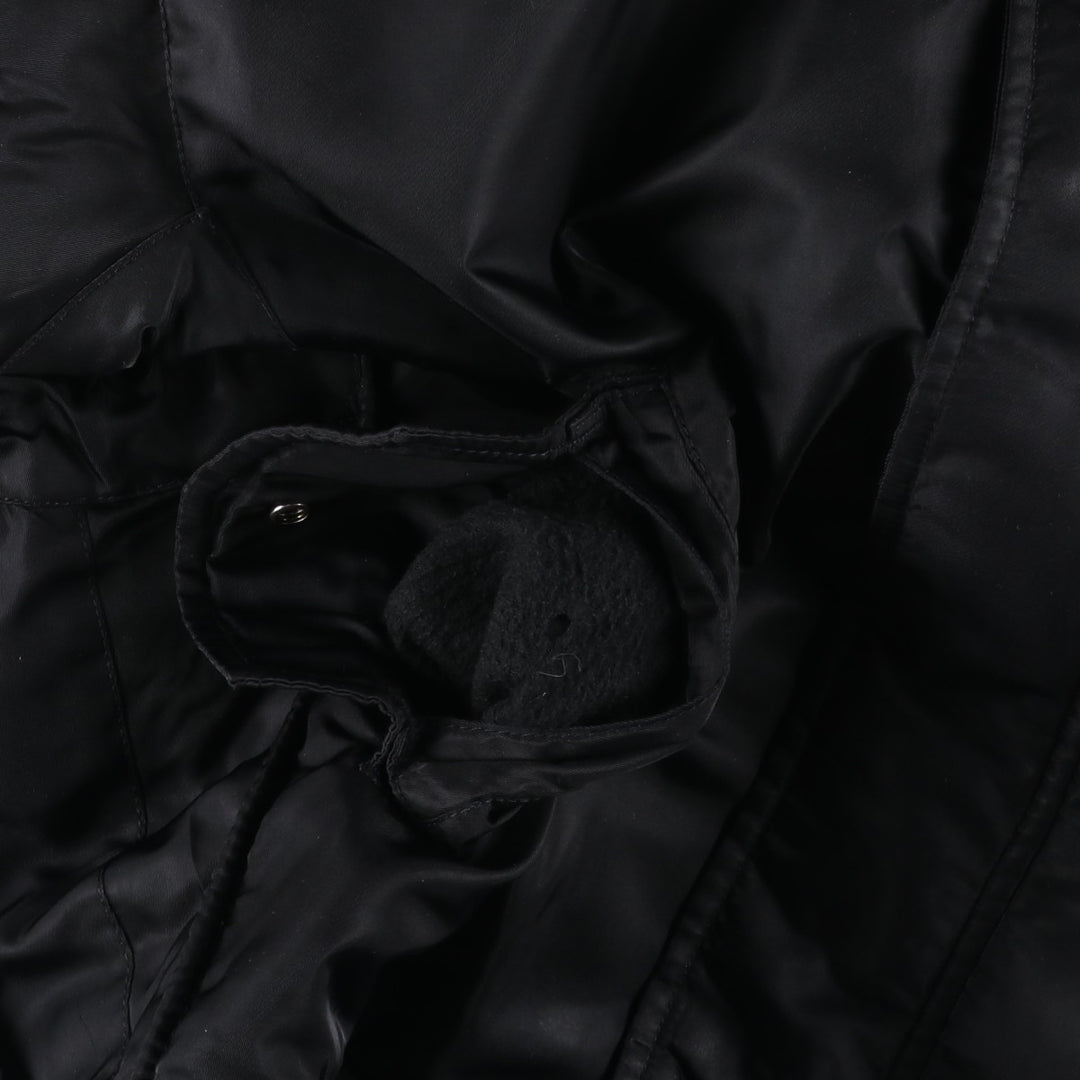Civilian Schott MA-1 Military Flight Jacket, Men's Size L Nylon black type Vintage Second Hand