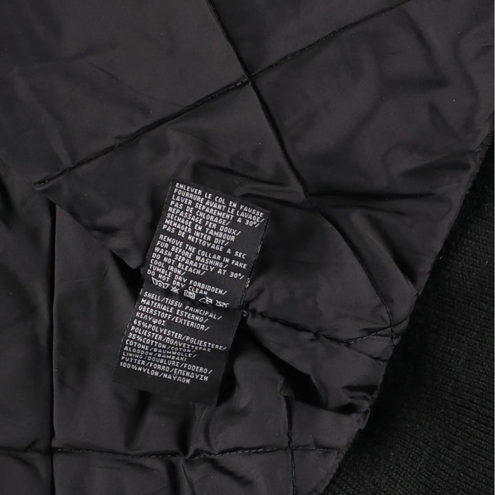 Civilian-made Schott TYPE-U padded military flight jacket, men's size XXL equivalent. polyester black type Vintage Second Hand