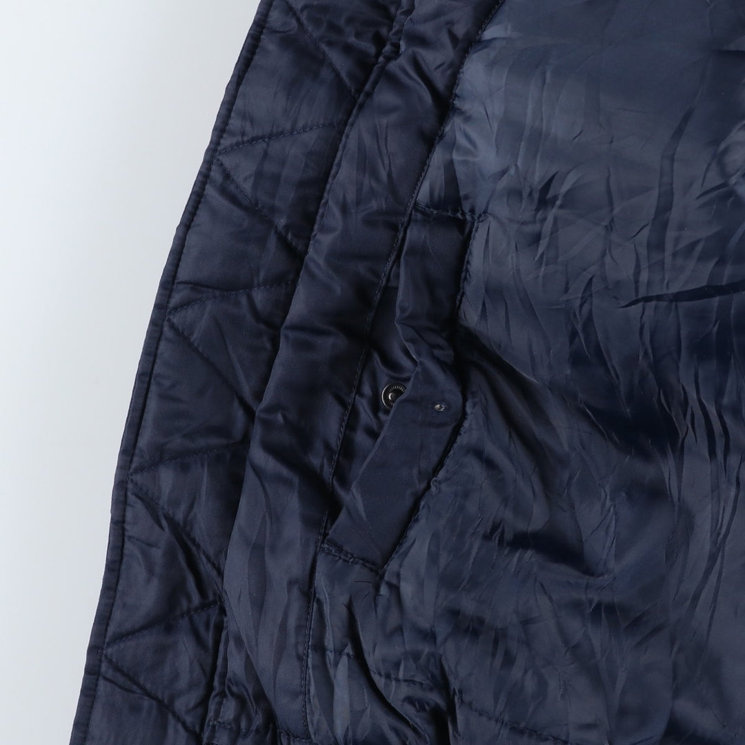 TOP GUN MA-1 type American flag pattern padded military flight jacket, men's size M equivalent. unclear navy blue type Vintage Second Hand