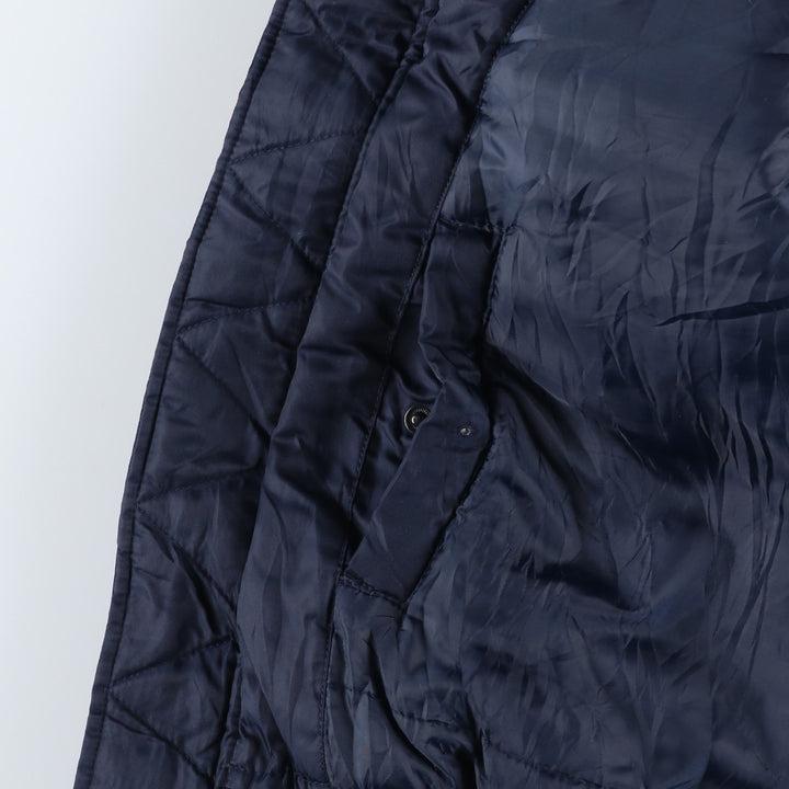 TOP GUN MA-1 type American flag pattern padded military flight jacket, men's size M equivalent. unclear navy blue type Vintage Second Hand