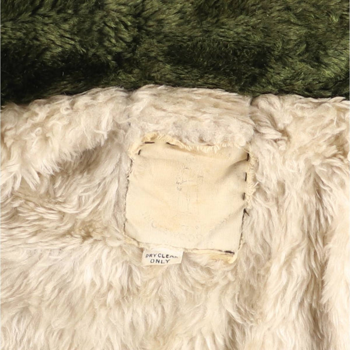 Vintage 1960s-1970'S civilian-issue padded military flight jacket, men's size L equivalent. unclear Khaki type Vintage Second Hand