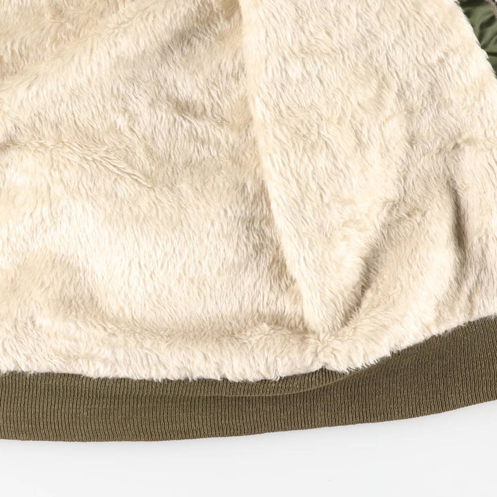 Vintage 1960s-1970'S civilian-issue padded military flight jacket, men's size L equivalent. unclear Khaki type Vintage Second Hand