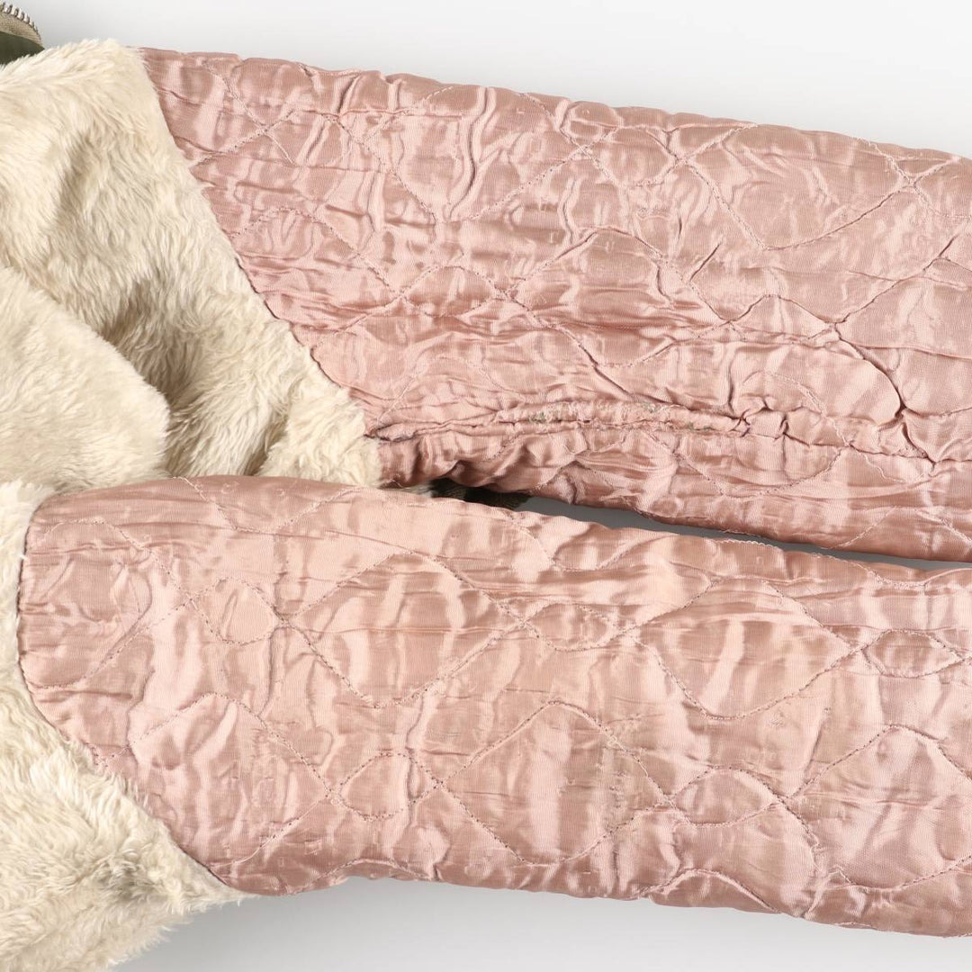 Vintage 1960s-1970'S civilian-issue padded military flight jacket, men's size L equivalent. unclear Khaki type Vintage Second Hand