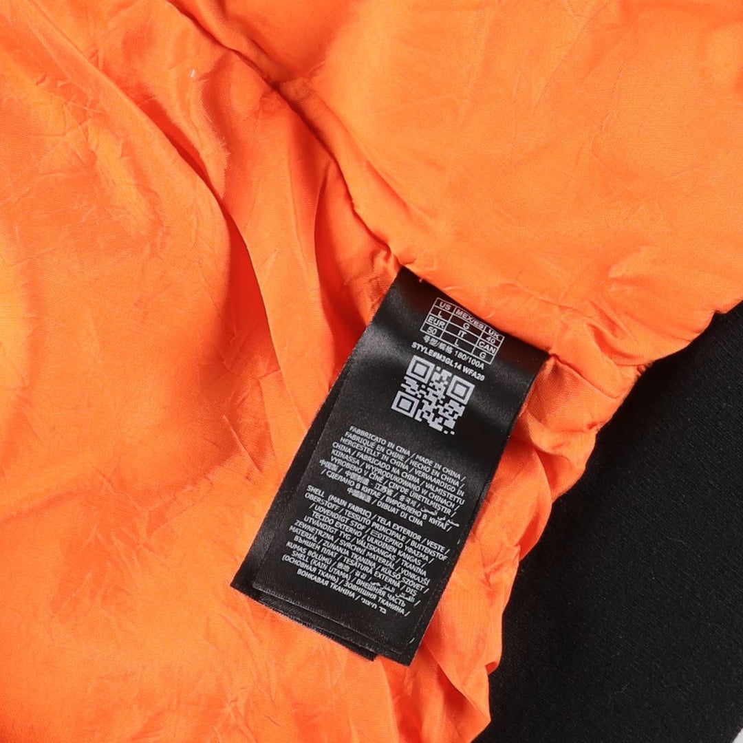 Guess Oversized Fit Padded Military Flight Jacket (Men's Size L equivalent) polyamide black type Vintage Second Hand