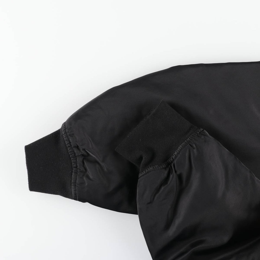 Guess Oversized Fit Padded Military Flight Jacket (Men's Size L equivalent) polyamide black type Vintage Second Hand