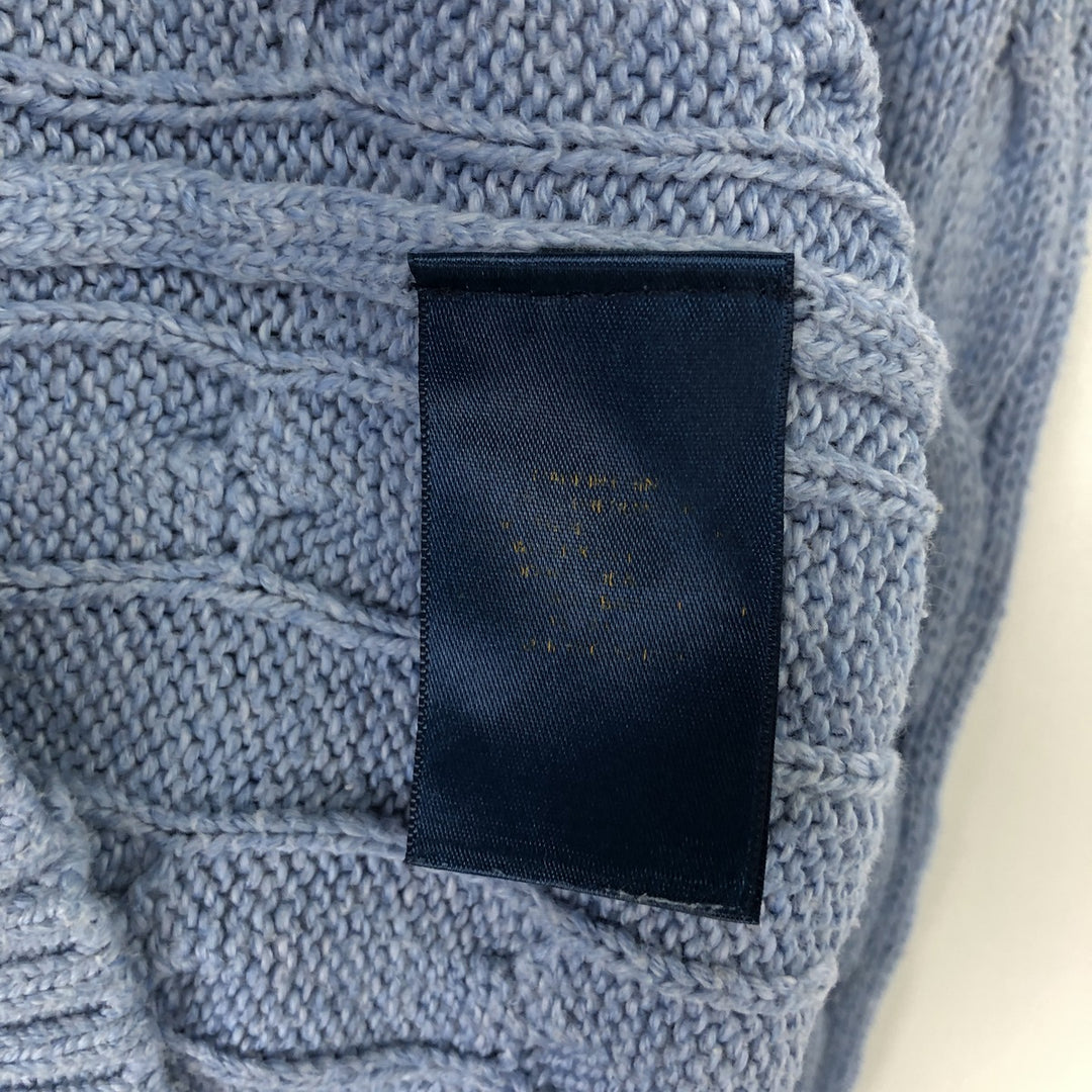Ralph Lauren POLO RALPH LAUREN Cable Knit Sweater, Women's Size XS (approx.) unclear Blue type light blue Vintage Second Hand