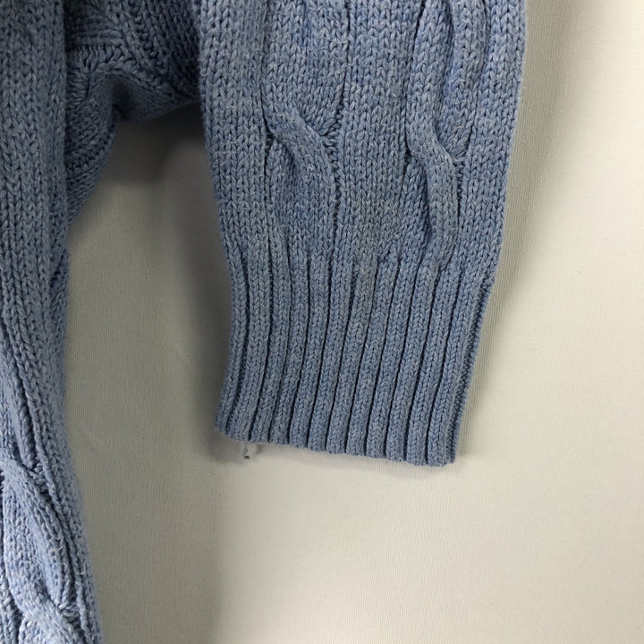 Ralph Lauren POLO RALPH LAUREN Cable Knit Sweater, Women's Size XS (approx.) unclear Blue type light blue Vintage Second Hand