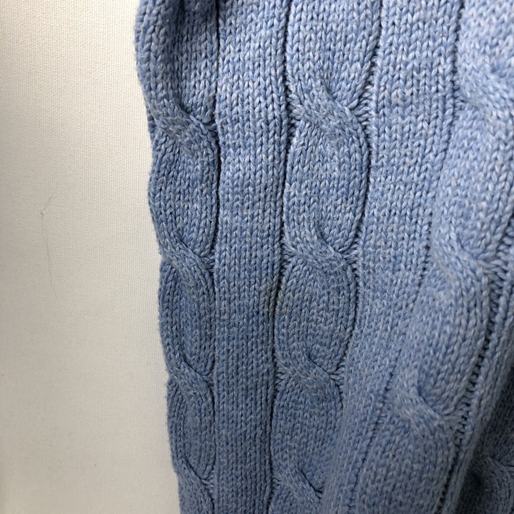 Ralph Lauren POLO RALPH LAUREN Cable Knit Sweater, Women's Size XS (approx.) unclear Blue type light blue Vintage Second Hand