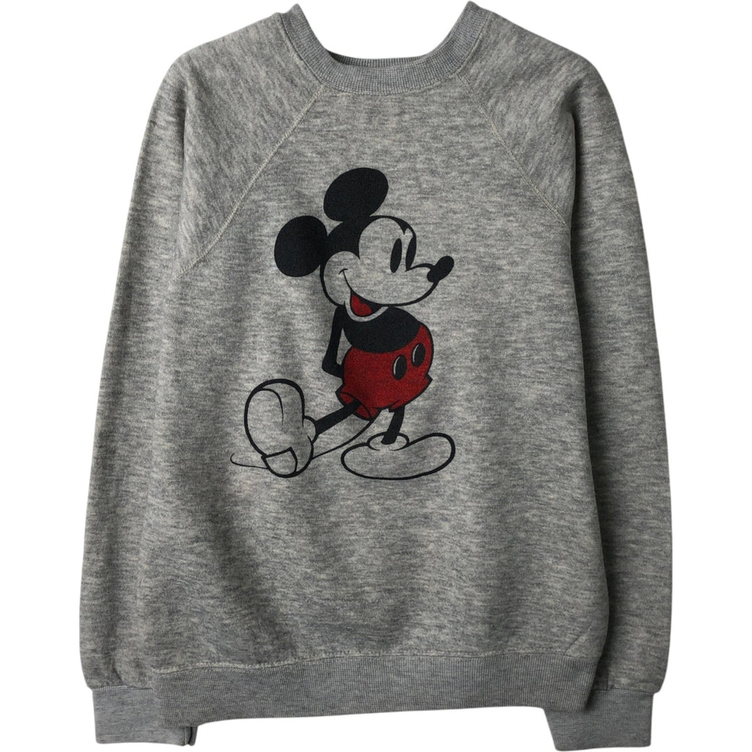 1980'S Disney Mickey Mouse Character Sweatshirt, Women's Size M (approx.), Vintage acrylic gray type Vintage Second Hand